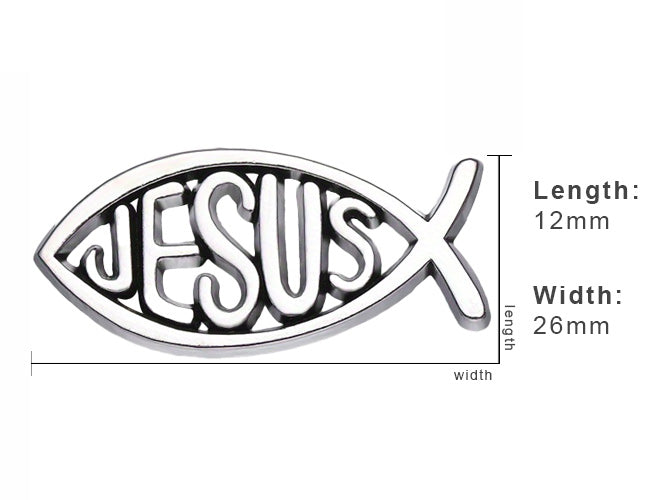 Jesus Ichthys Fish Christian Pin