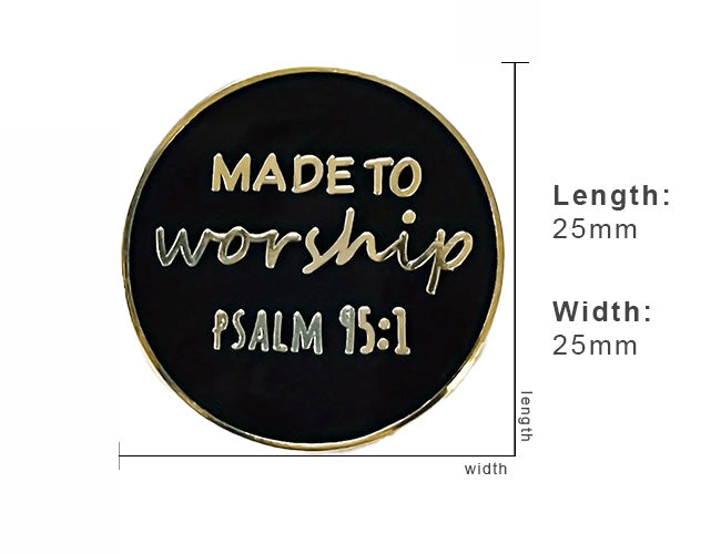 Made to Worship Psalm 95 Enamel Pin