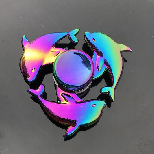 Colorful Dolphin Metal Fidget Spinner