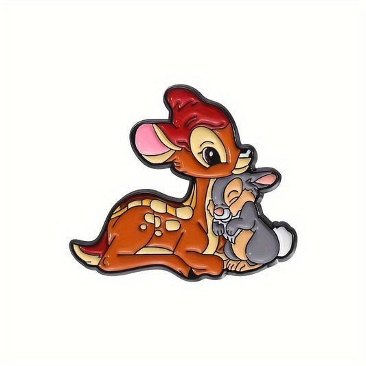 Bambi and Thumper Enamel Pin